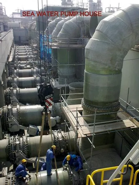 Desalination plant pump house